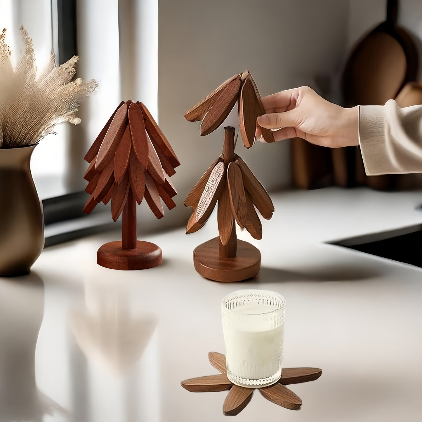 WoodyFold™ – Dessous-de-plat pliables en bois