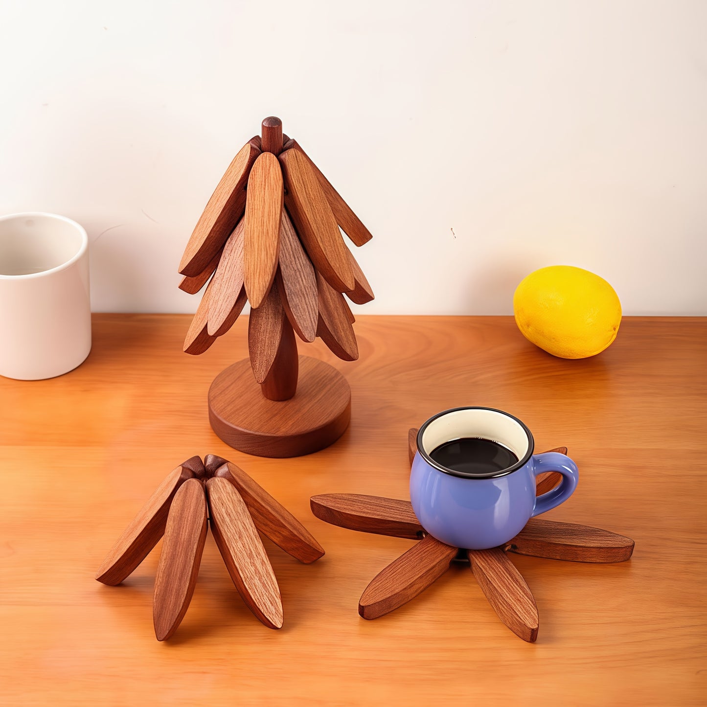 WoodyFold™ – Dessous-de-plat pliables en bois