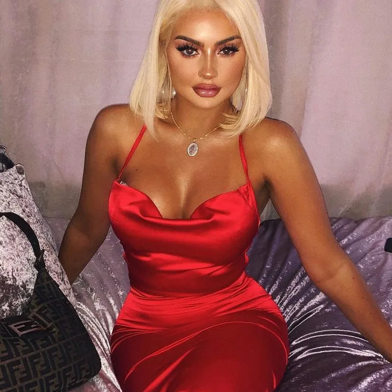 💗 Robe Satinée "Ariela" – LITORÉA