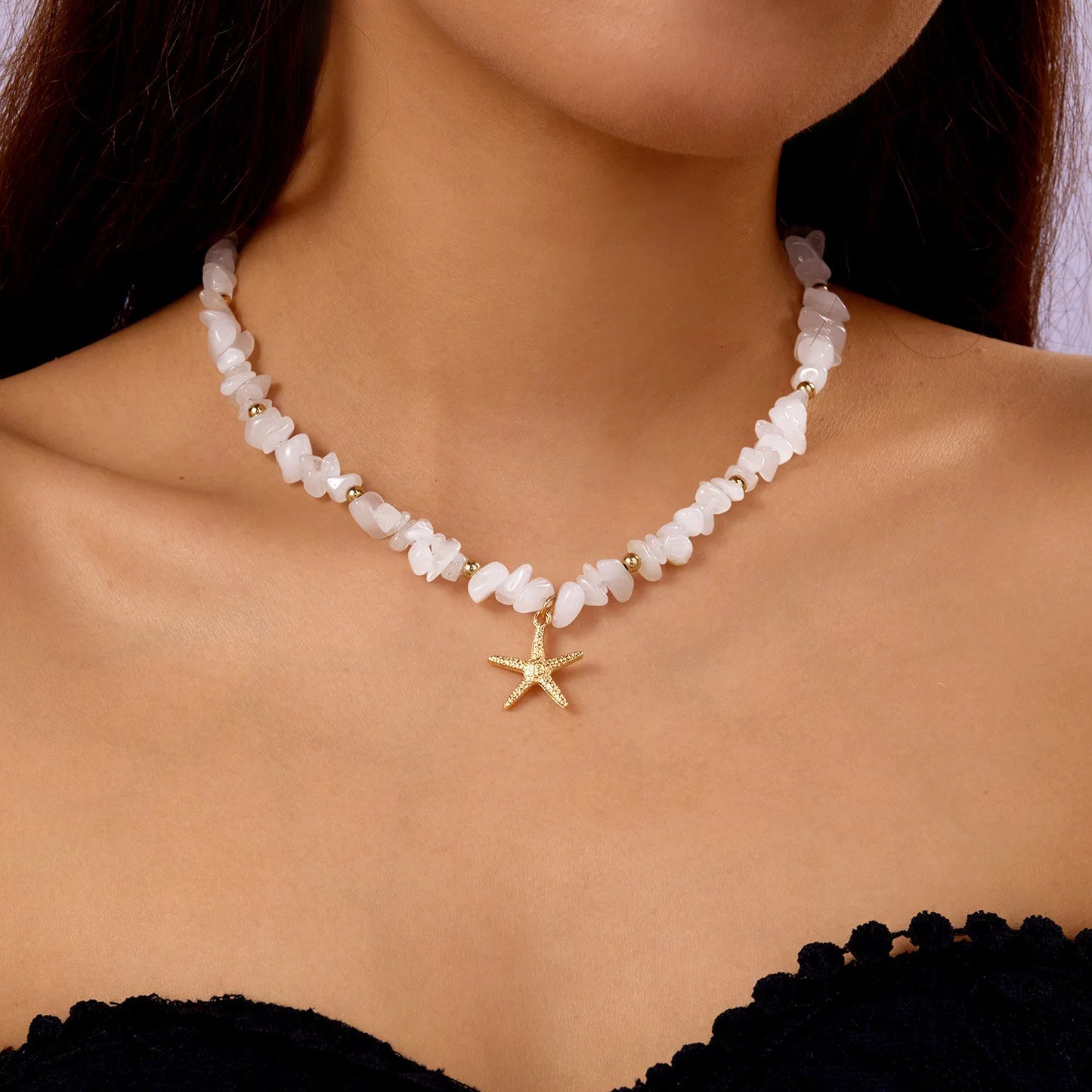 🌊 Collier Coquillage "Estrella" – LITORÉA