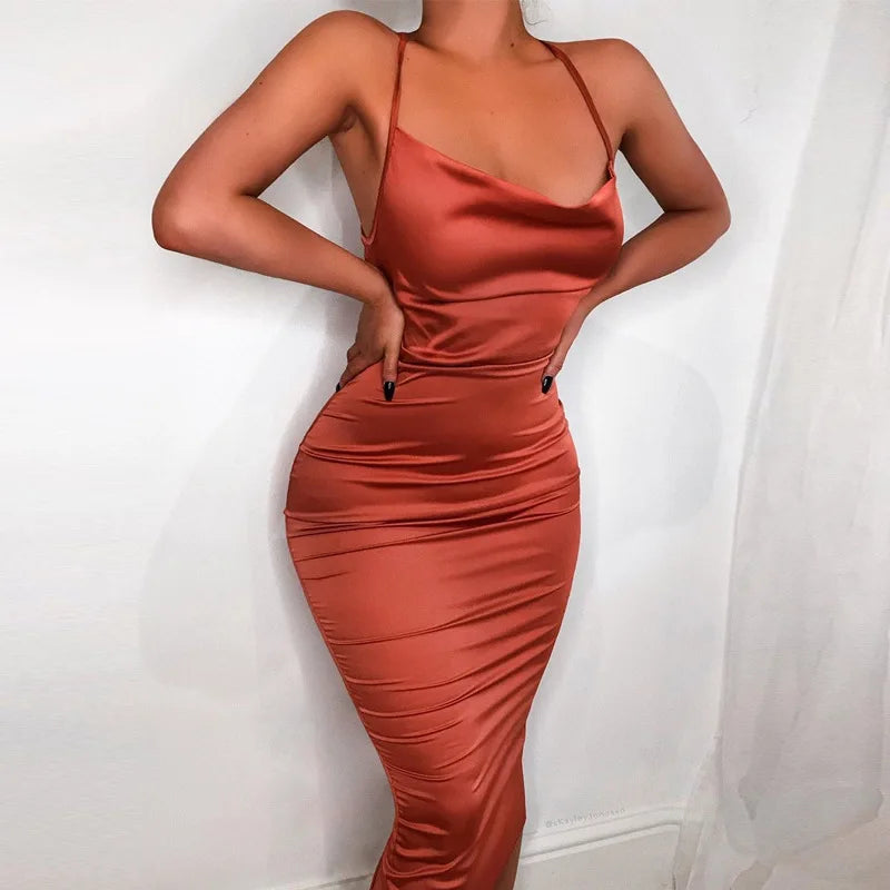 💗 Robe Satinée "Ariela" – LITORÉA