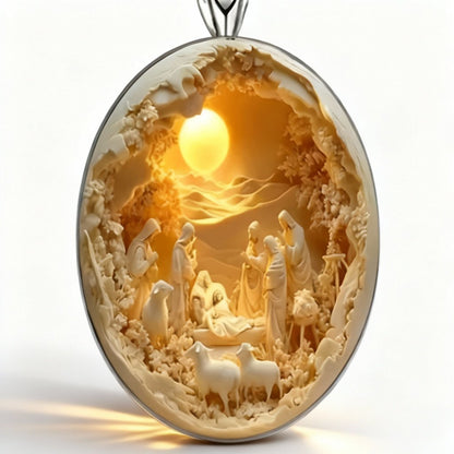 Collier de la Nativité 3D ✨ – Édition Limitée de Noël 2025